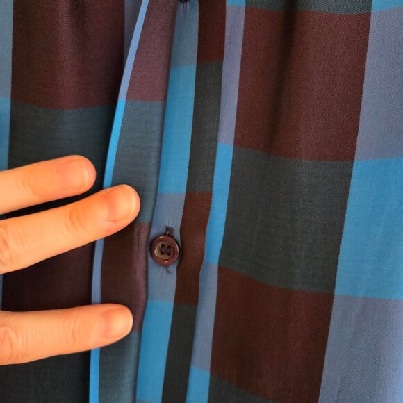 Vintage Blouse Leather colar and Wrist TOTALY 80'' . - Picture 5 of 13